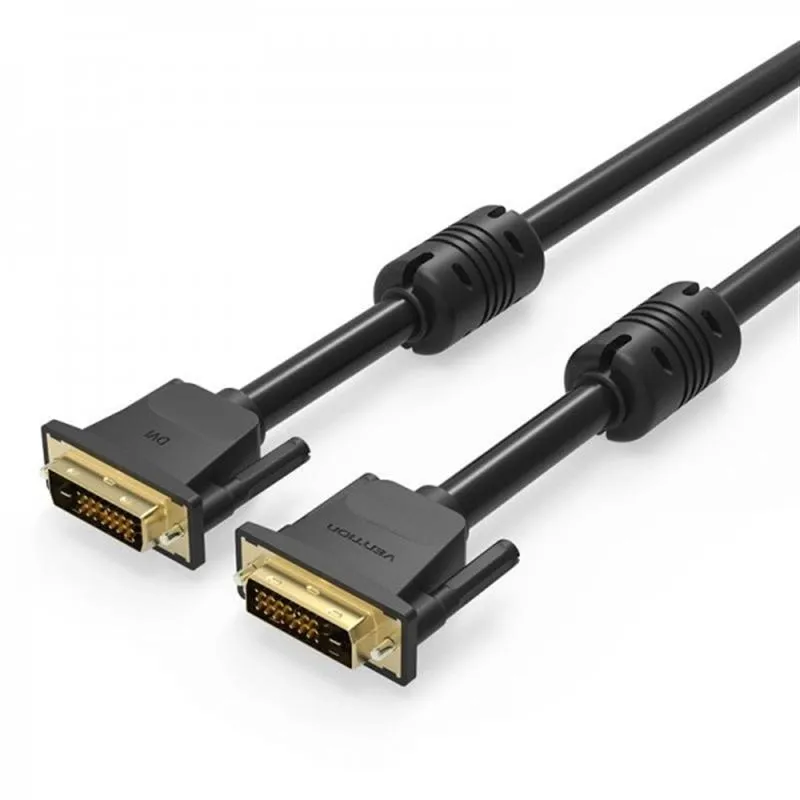 Кабель Vention DVI - DVI (M/M) 2m Black (EAABH)