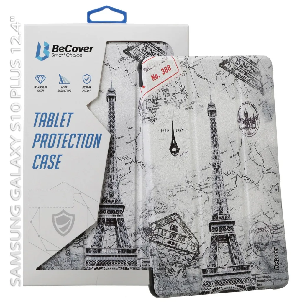 Чехла для планшета BeCover Smart Case Samsung Galaxy Tab S10 Plus (SM-X820/SM-X826) 12.4" Paris (712246)