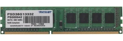 Оперативная память DDR3 8GB 1333 MHz Patriot (PSD38G13332)