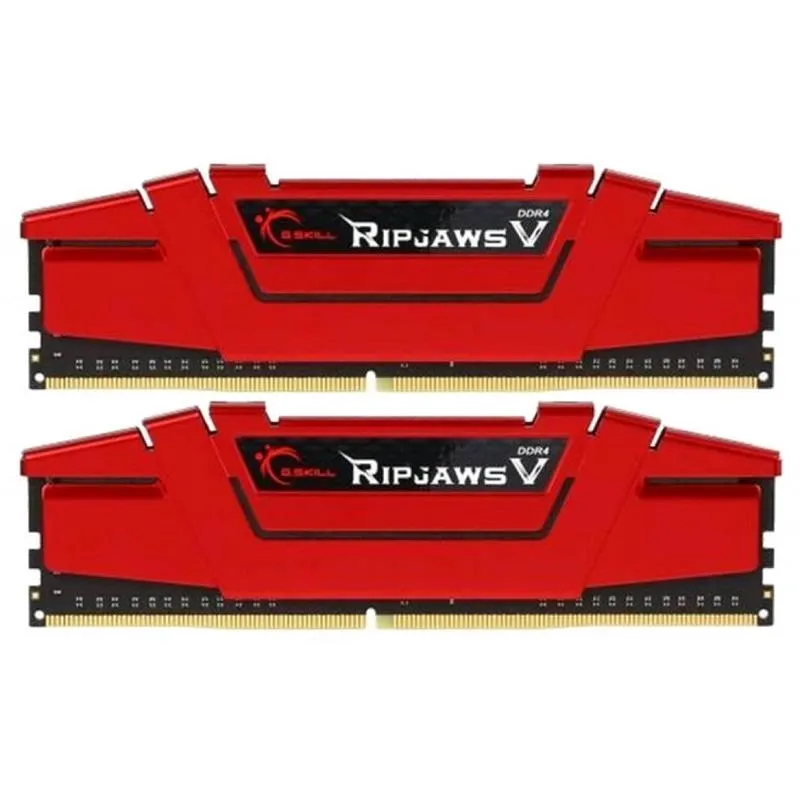 Оперативная память DDR4 8GB (2x4GB) 2400 MHz RipjawsV Red G.Skill (F4-2400C15D-8GVR)