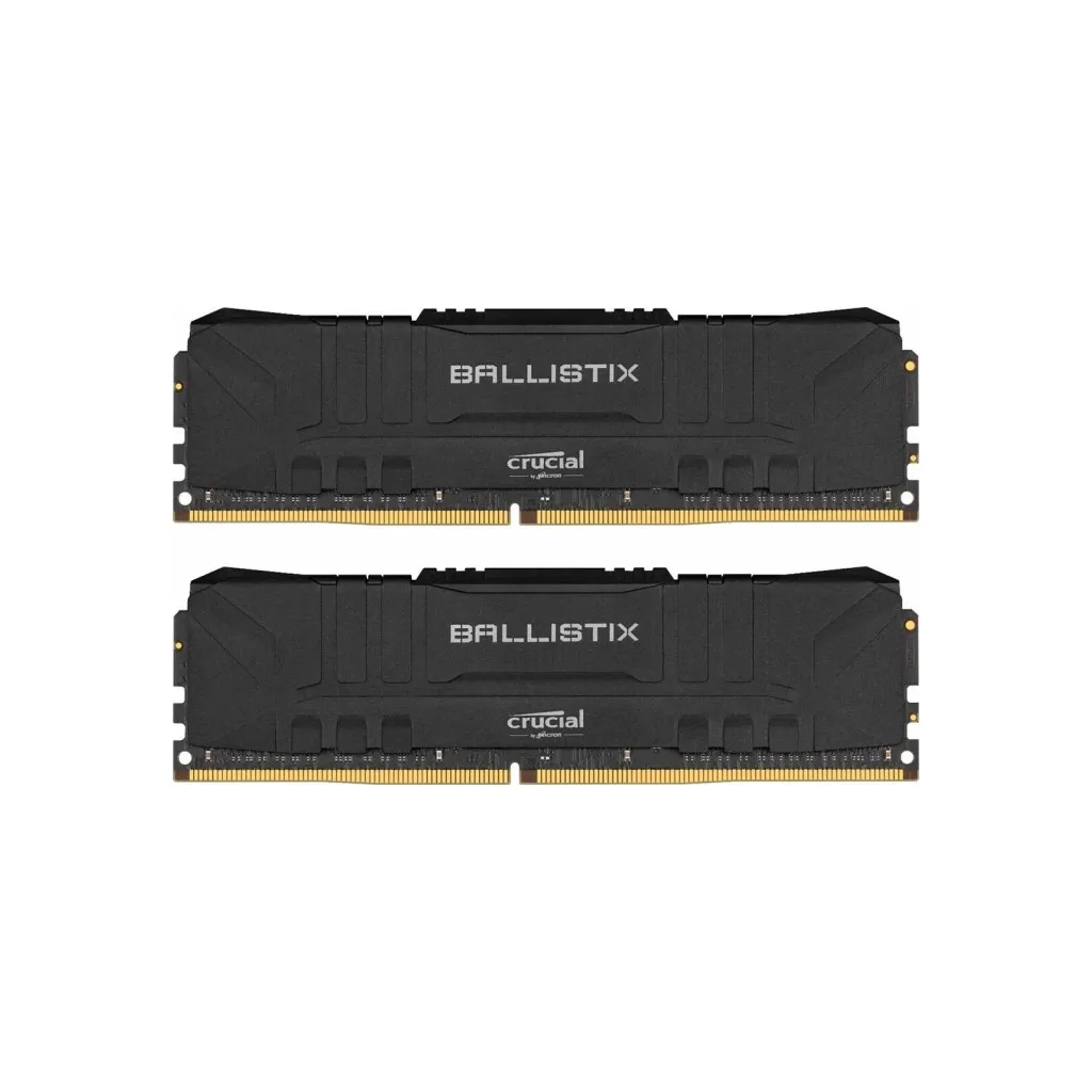 Оперативная память DDR4 16GB (2x8GB) 3200 MHz Ballistix Black Micron (BL2K8G32C16U4B)