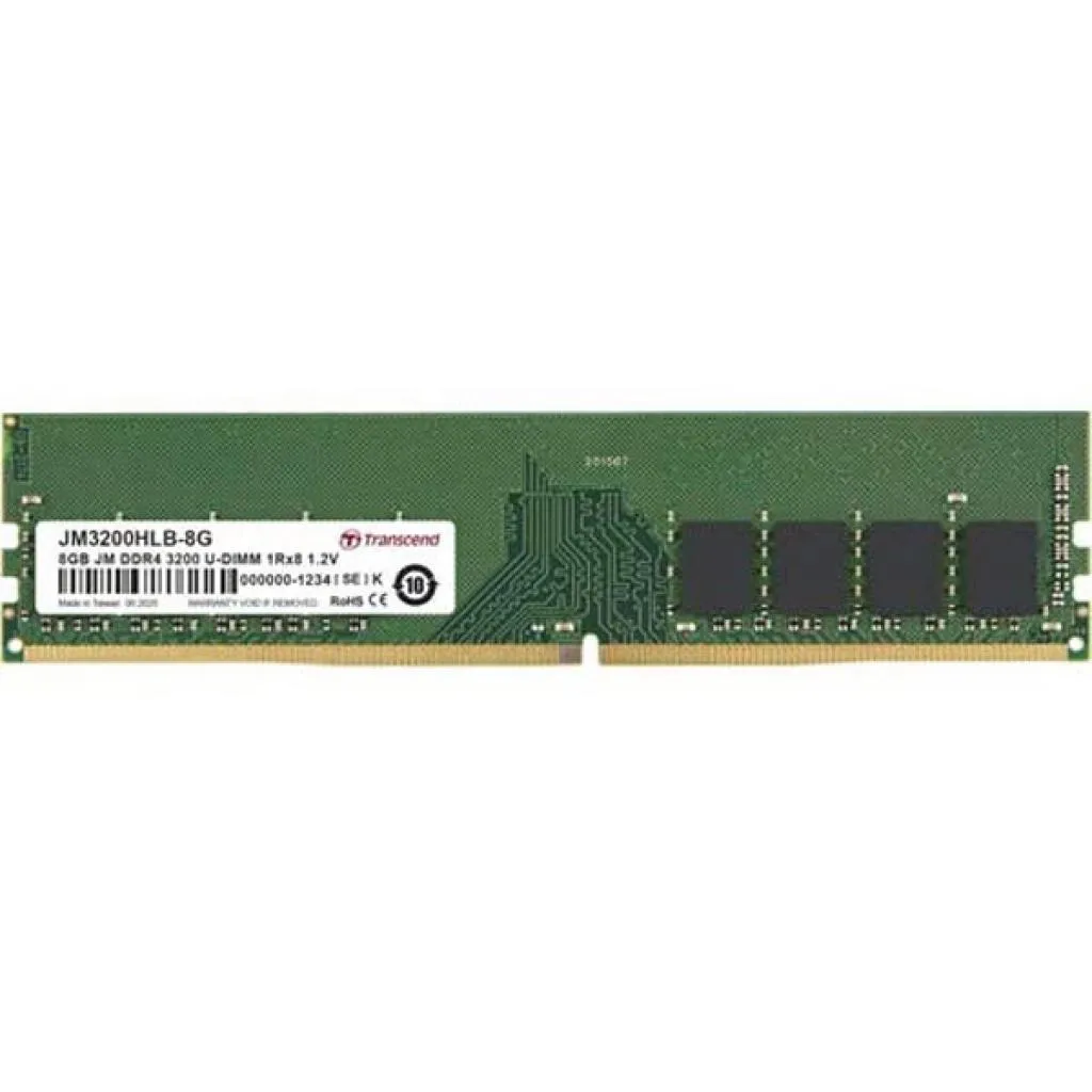 Оперативна пам'ять DDR4 8GB 3200 MHz Transcend (JM3200HLB-8G)