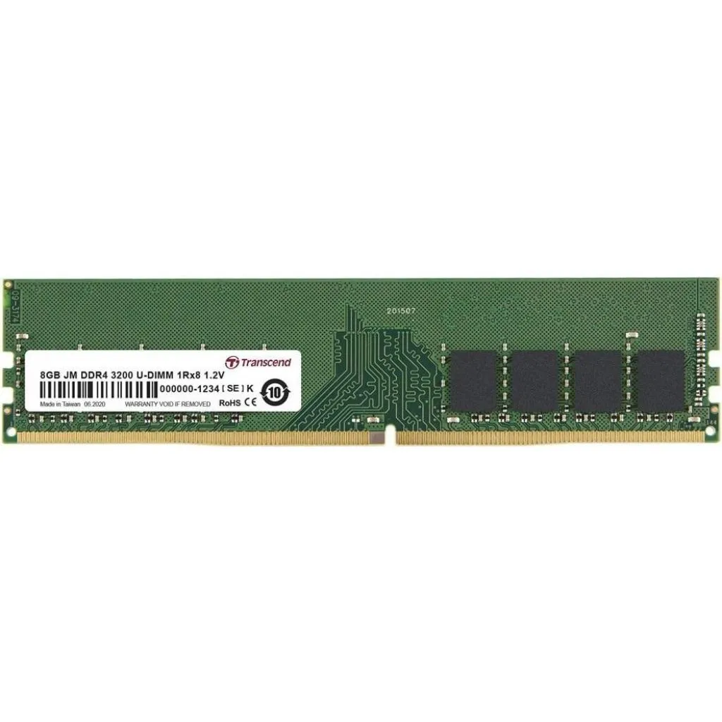 Оперативна пам'ять DDR4 8GB 3200 MHz Transcend (JM3200HLG-8G)