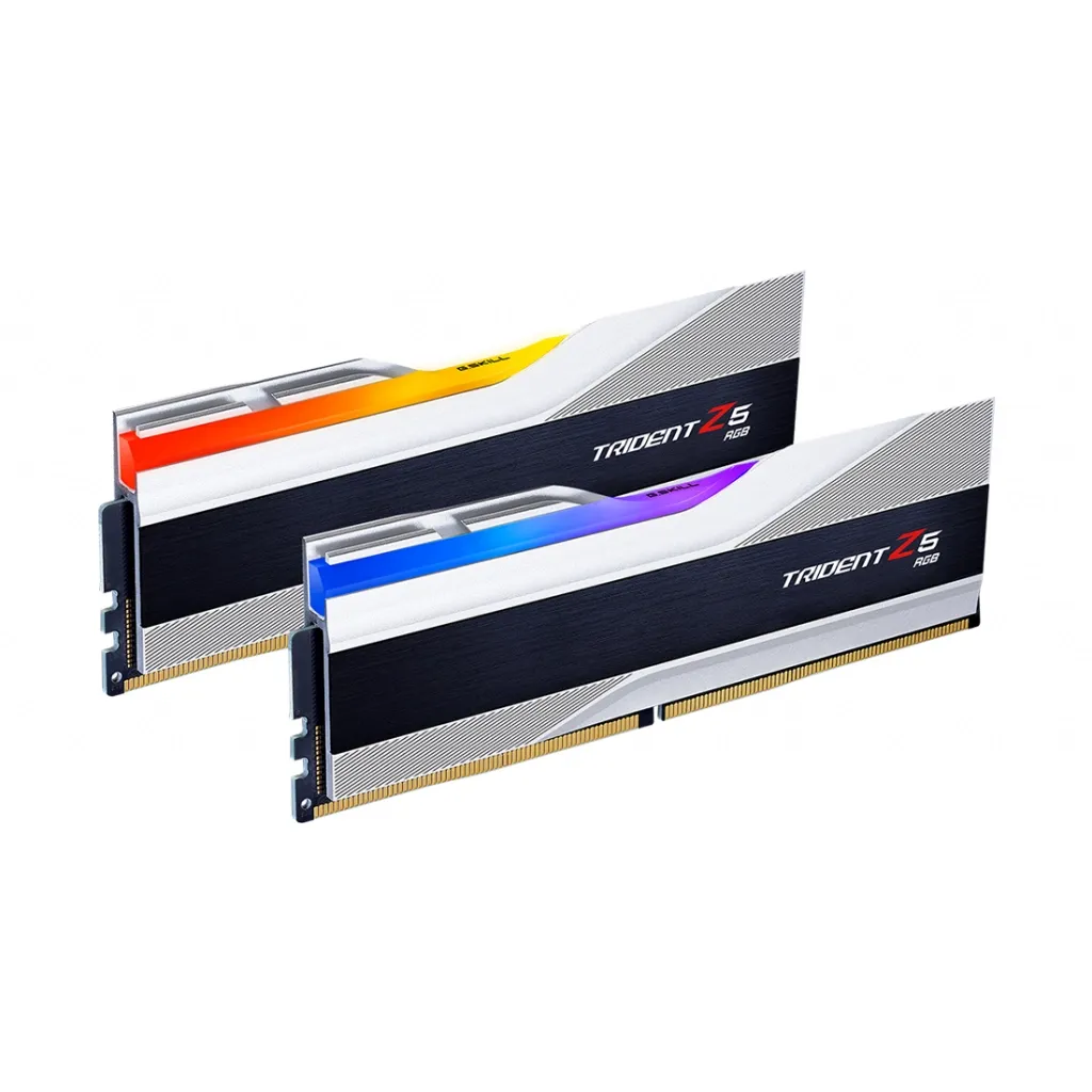 Оперативна пам'ять DDR5 32GB (2x16GB) 5600 MHz Trident Z5 RGB Silver G.Skill (F5-5600J3636C16GX2-TZ5RS)