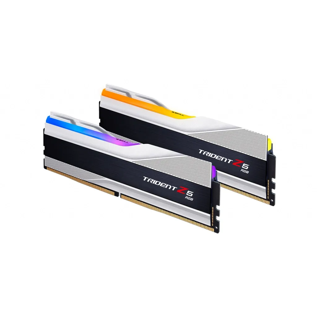 Оперативна пам'ять DDR5 32GB (2x16GB) 6000 MHz Trident Z5 RGB Silver G.Skill (F5-6000J3636F16GX2-TZ5RS)