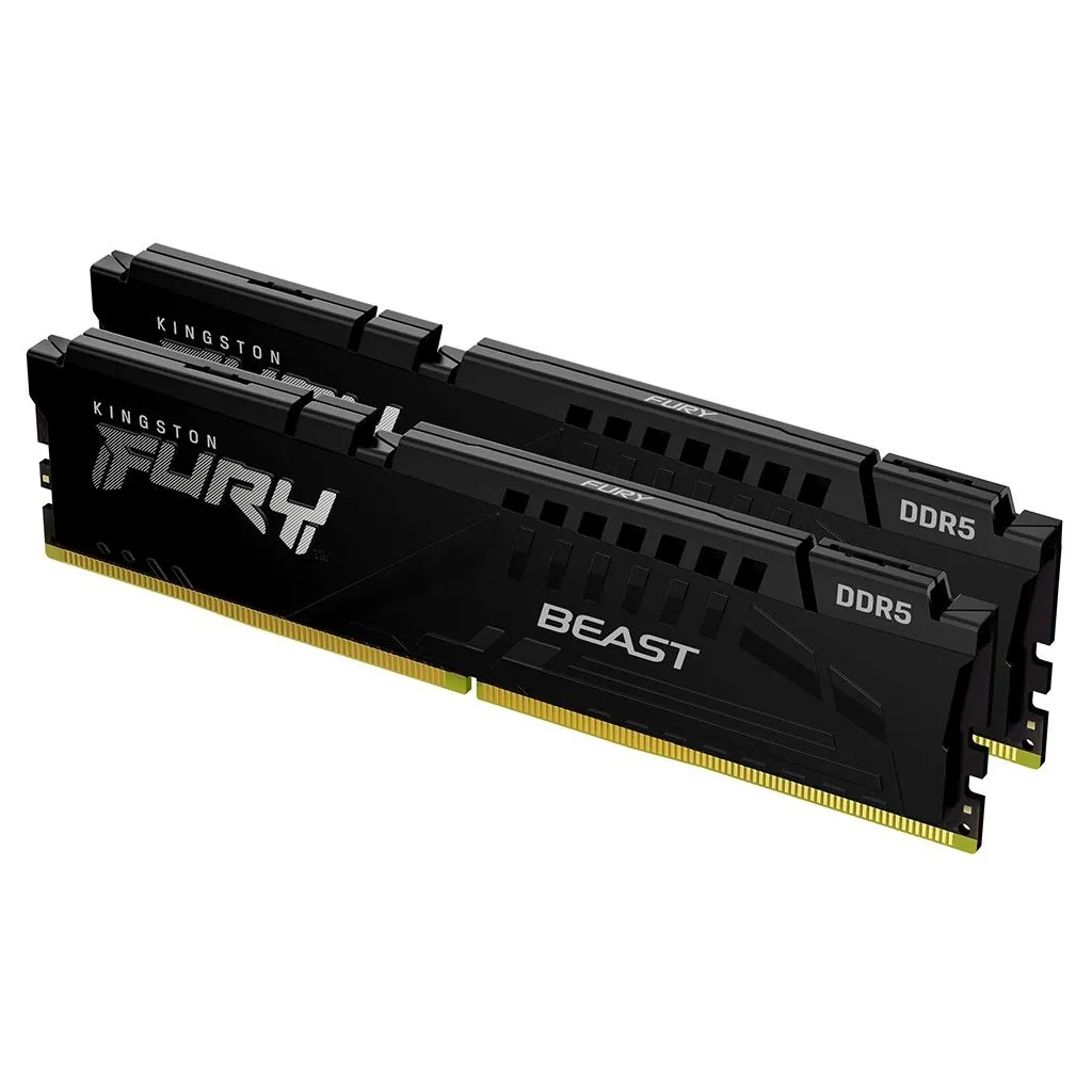 Оперативная память DDR5 32GB (2x16GB) 6000 MHz Beast AM5 Black Kingston Fury (ex.HyperX) (KF560C36BBEK2-32)