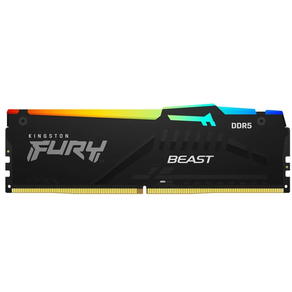 Оперативная память DDR5 16GB 5600 MHz FURY Beast RGB Kingston Fury (ex.HyperX) (KF556C40BBA-16)