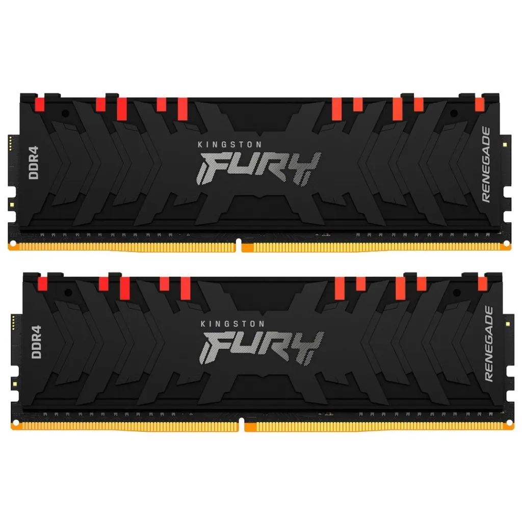 Оперативная память DDR4 16GB (2x8GB) 4600 MHz FURY Renegade RGB Black Kingston Fury (ex.HyperX) (KF446C19RBAK2/16)