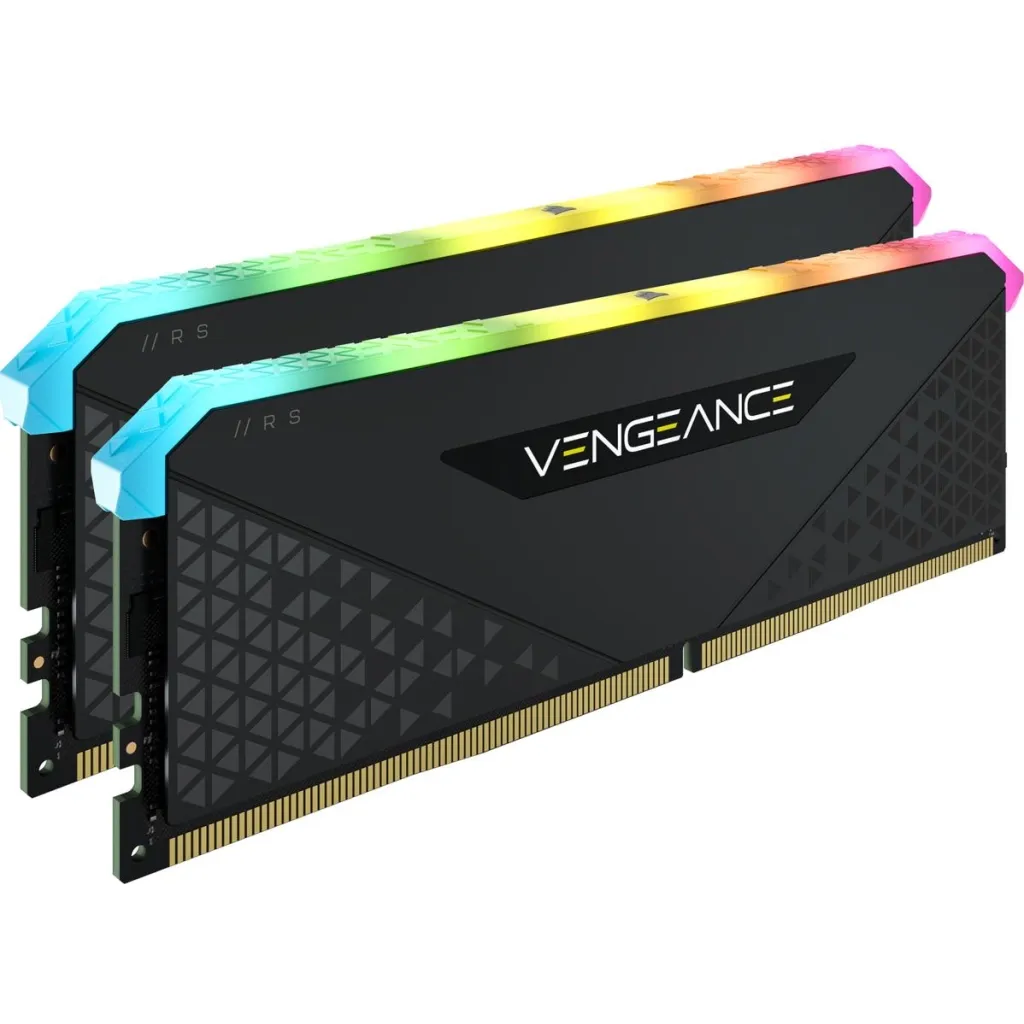 Оперативна пам'ять DDR4 32GB (2x16GB) 3600 MHz Vengeance RGB RS Black Corsair (CMG32GX4M2D3600C18)