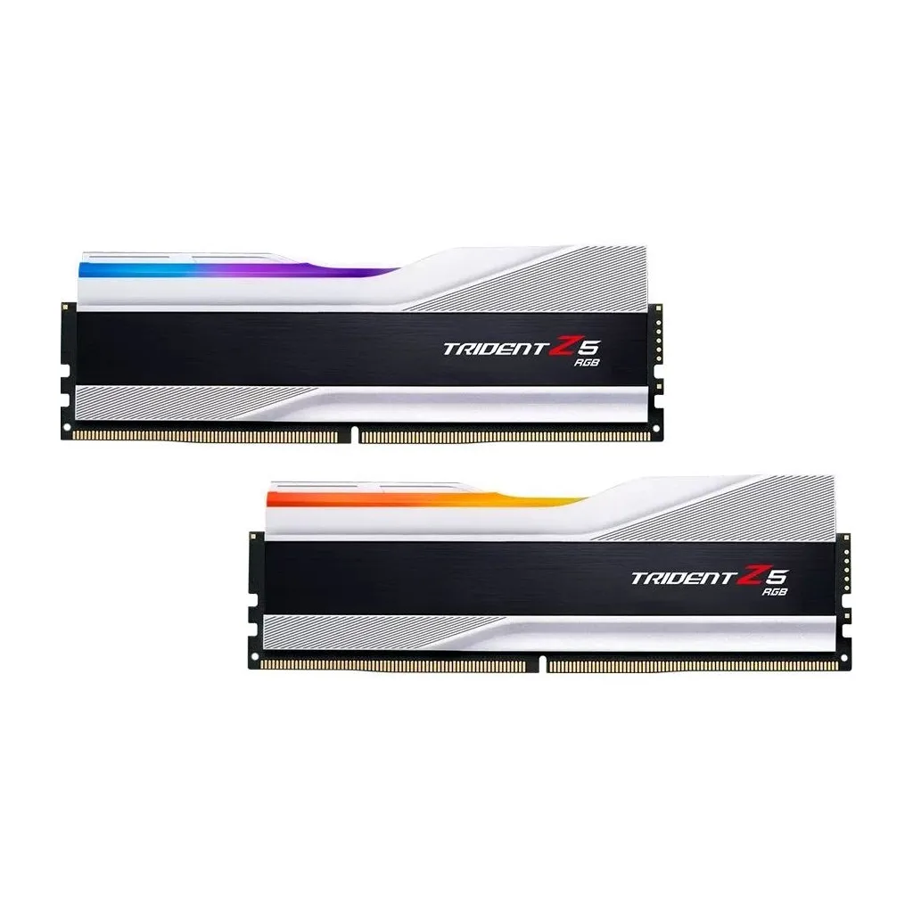 Оперативна пам'ять DDR5 32GB (2x16GB) 6800 Trident Z5 RGB Silver G.Skill (F5-6800J3445G16GX2-TZ5RS)