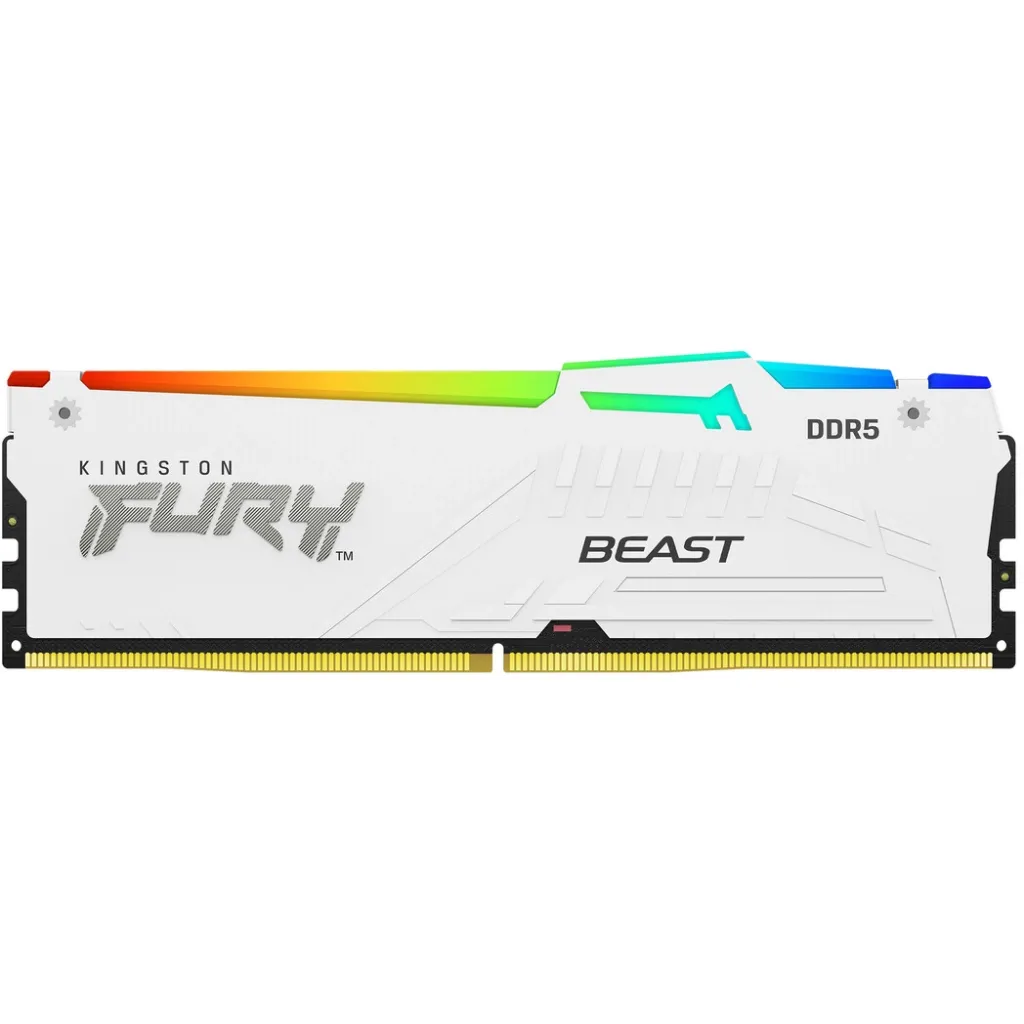 Оперативна пам'ять DDR5 16GB 6000 MHz Beast RGB EXPO White Kingston Fury (ex.HyperX) (KF560C36BWEA-16)