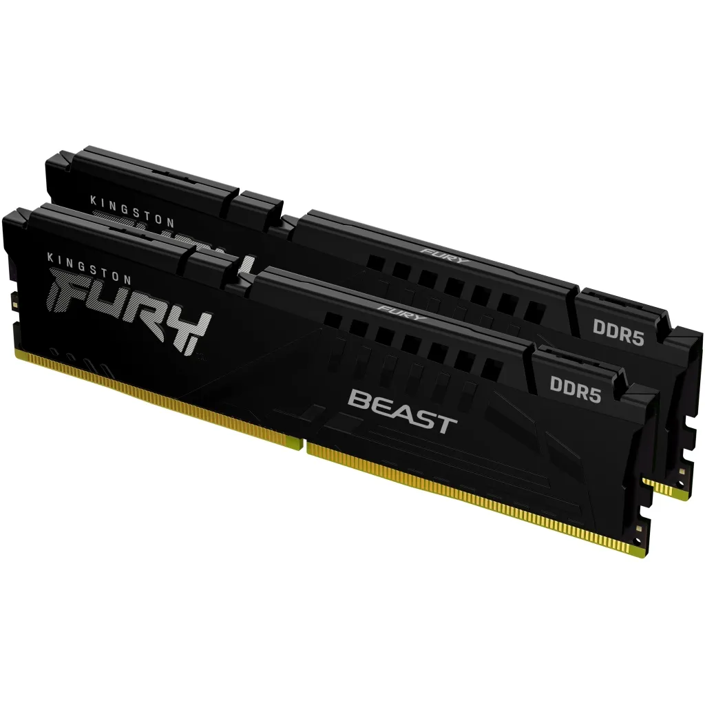 Оперативная память DDR5 64GB (2x32GB) 5200 MHz Beast Black Kingston Fury (ex.HyperX) (KF552C36BBEK2-64)