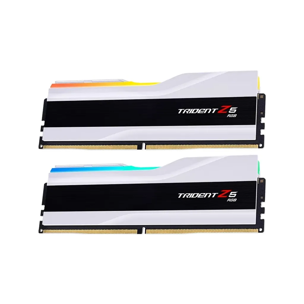 Оперативная память DDR5 32GB (2x16GB) 6000 MHz Trident Z5 RGB White G.Skill (F5-6000J3636F16GX2-TZ5RW)