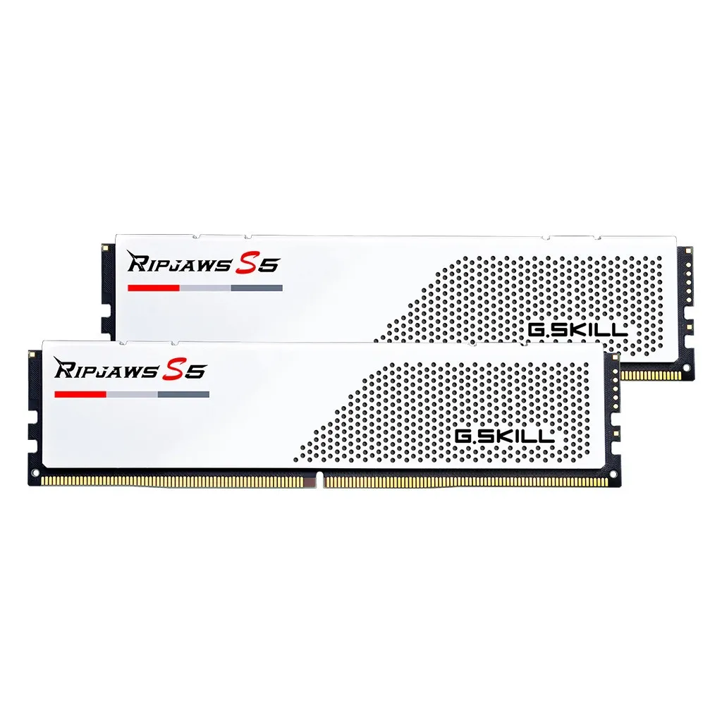 Оперативная память DDR5 32GB (2x16GB) 5200 MHz Ripjaws S5 White G.Skill (F5-5200J3636C16GX2-RS5W)