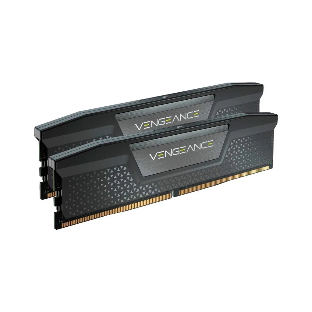 Оперативна пам'ять DDR5 48GB (2x24GB) 5200 MHz Vengeance Black Corsair (CMK48GX5M2B5200C38)