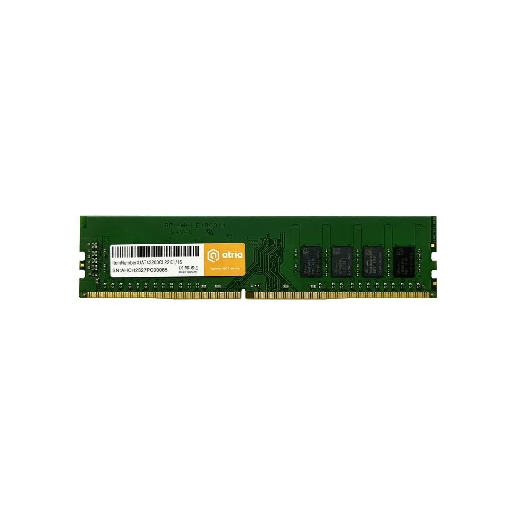 Оперативная память DDR4 16GB 3200 MHz ATRIA (UAT43200CL22K1/16)