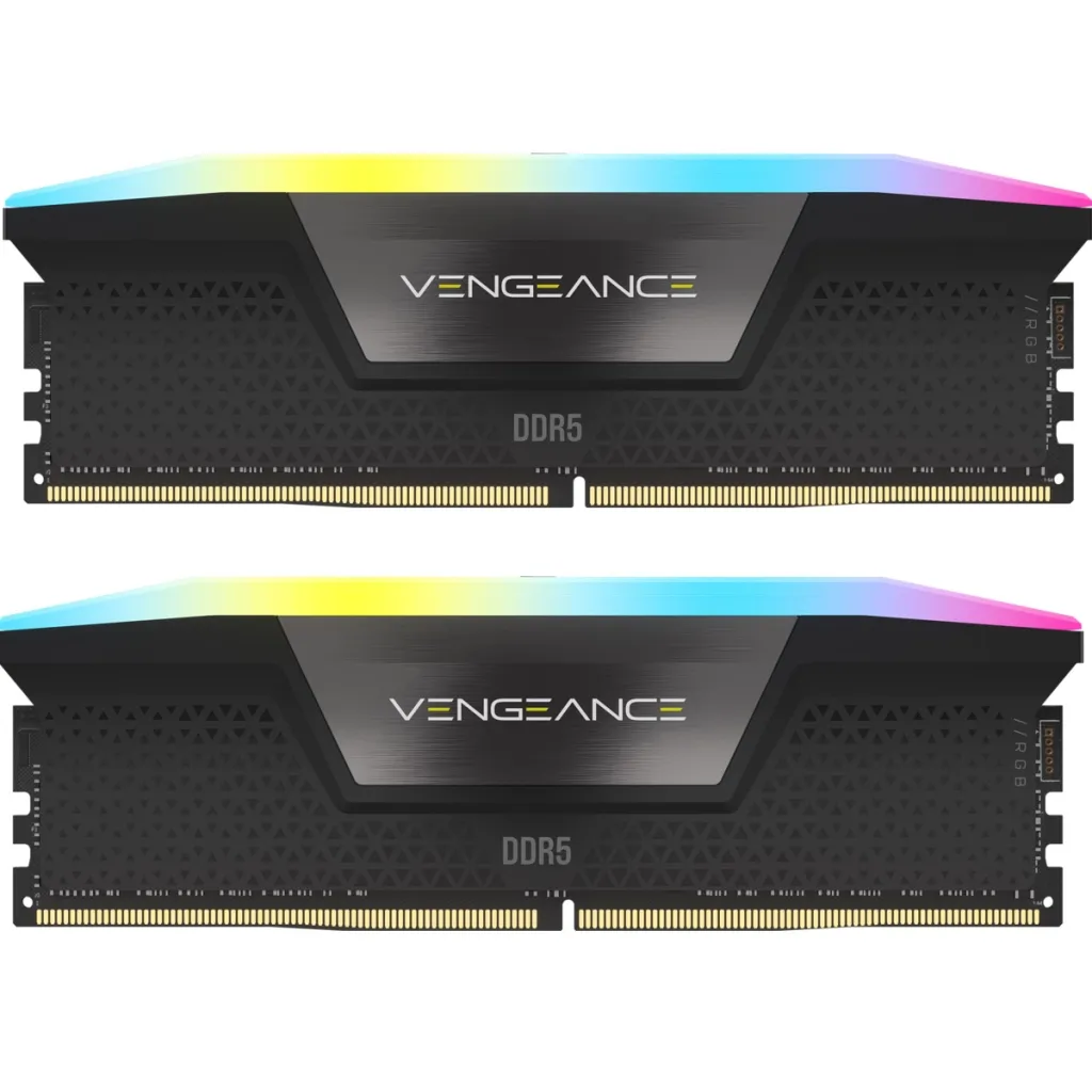 Оперативная память DDR5 64GB (2x32GB) 6000 MHz Vengeance RGB Black Corsair (CMH64GX5M2B6000C30)