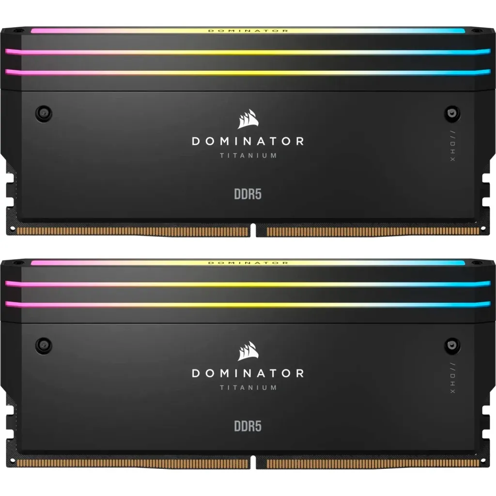 Оперативна пам'ять DDR5 32GB (2x16GB) 6000 MHz Dominator Titanium RGB Corsair (CMP32GX5M2B6000C30)