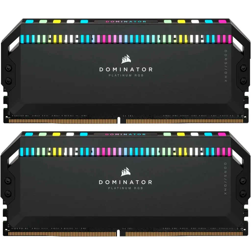 Оперативна пам'ять DDR5 32GB (2x16GB) 6000 MHz Dominator Platinum RGB Black Corsair (CMT32GX5M2B6000C30)