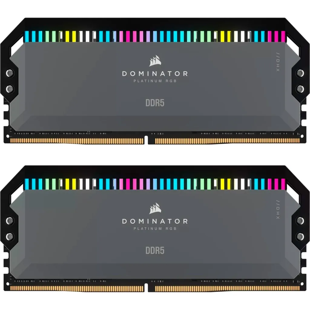 Оперативна пам'ять DDR5 32GB (2x16GB) 6000 MHz Dominator Platinum RGB Gray Corsair (CMT32GX5M2D6000Z36)