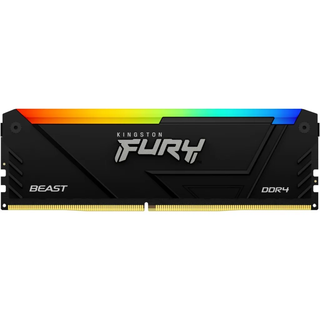 Оперативная память DDR4 16GB 3200 MHz Beast RGB Kingston Fury (ex.HyperX) (KF432C16BB2A/16)