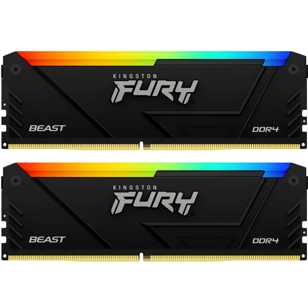  DDR4 16GB (2x8GB) 3733 MHz Beast RGB Kingston Fury (ex.HyperX) (KF437C19BB2AK2/16)