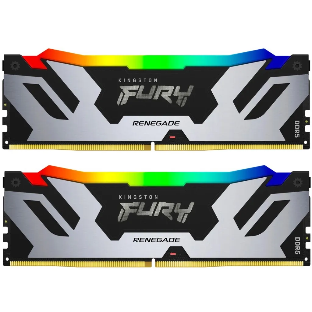 Оперативна пам'ять DDR5 48GB (2x24GB) 6400 MHz Renegade RGB XMP Kingston Fury (ex.HyperX) (KF564C32RSAK2-48)