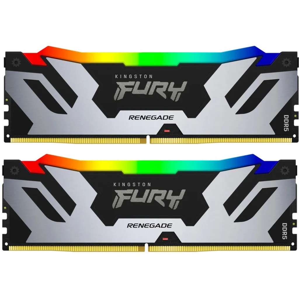 Оперативна пам'ять DDR5 96GB (2x48GB) 6400 MHz Renegade RGB XMP Kingston Fury (ex.HyperX) (KF564C32RSAK2-96)