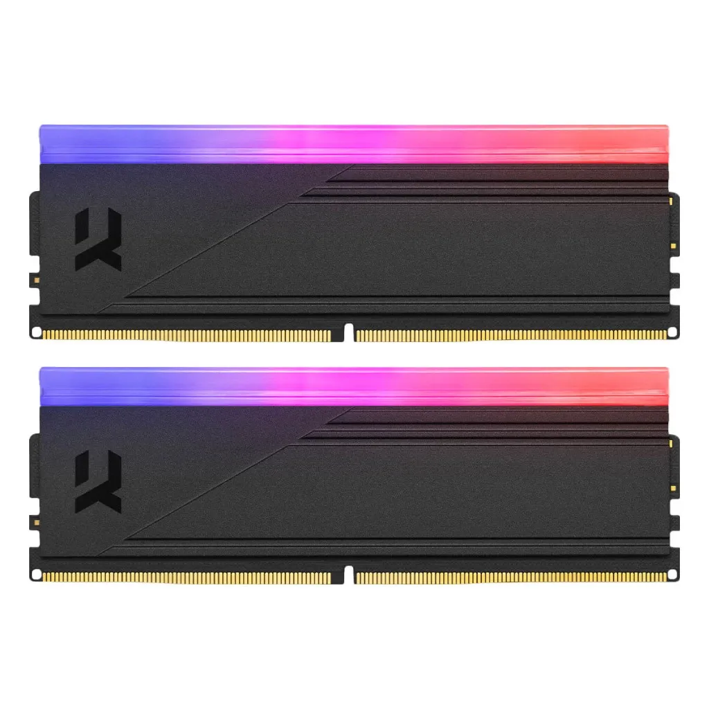 Оперативная память DDR5 64GB (2x32GB) 6400 MHz IRDM RGB Black Goodram (IRG-64D5L32/64GDC)