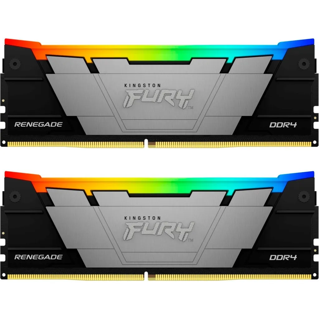 Оперативная память DDR4 16GB (2x8GB) 4000 MHz RenegadeRGB Kingston Fury (ex.HyperX) (KF440C19RB2AK2/16)