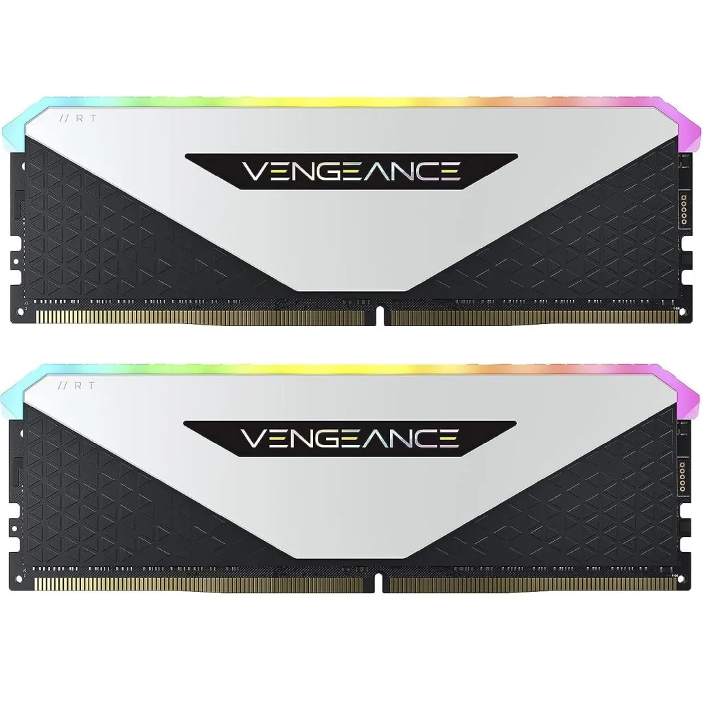  DDR4 32GB (2x16GB) 3600 MHz Vengeance RGB RT White Corsair (CMN32GX4M2Z3600C18W)