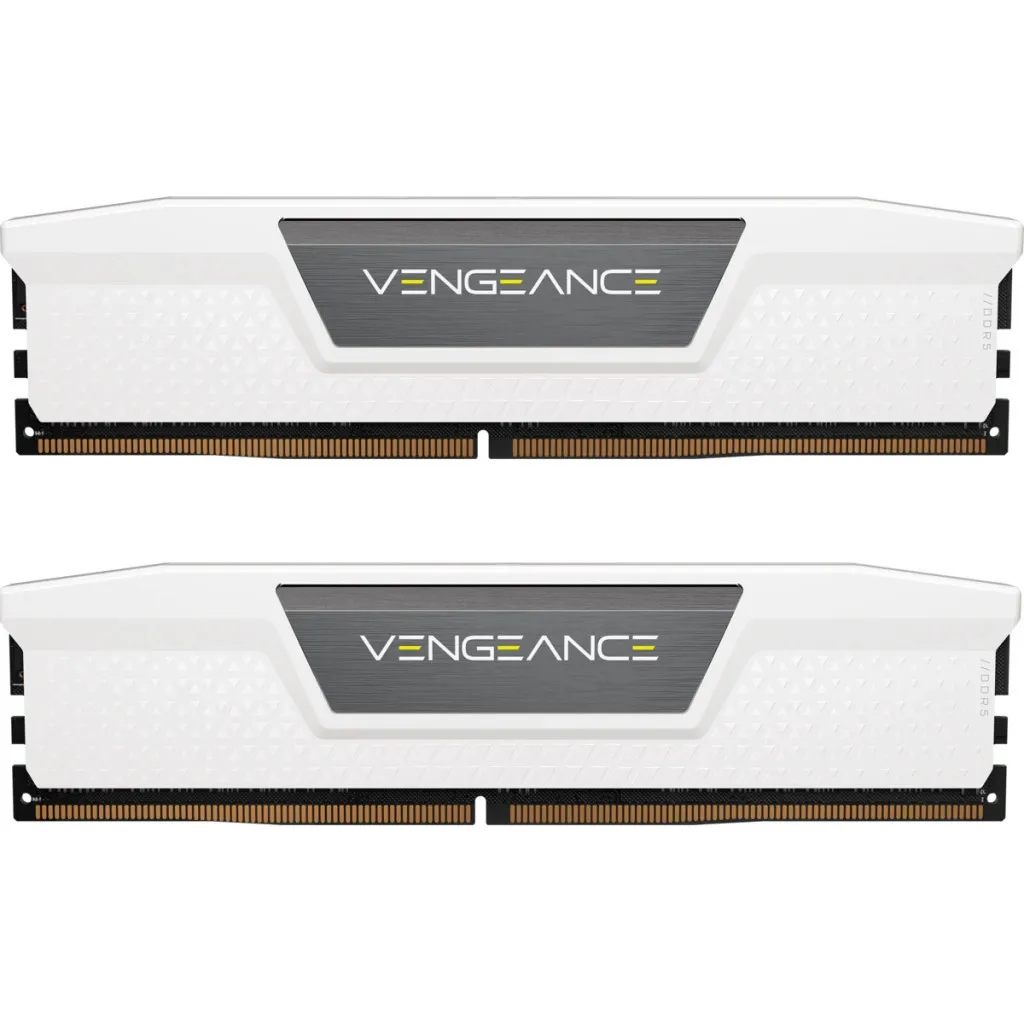 Оперативна пам'ять DDR5 64GB (2x32GB) 6000 MHz Vengeance White Corsair (CMK64GX5M2B6000C40W)