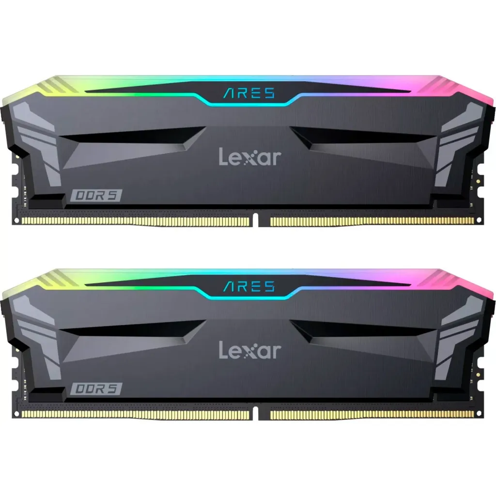 Оперативная память DDR5 32GB (2x16GB) 6000 MHz Ares RGB Black Lexar (LD5BU016G-R6000GDLA)