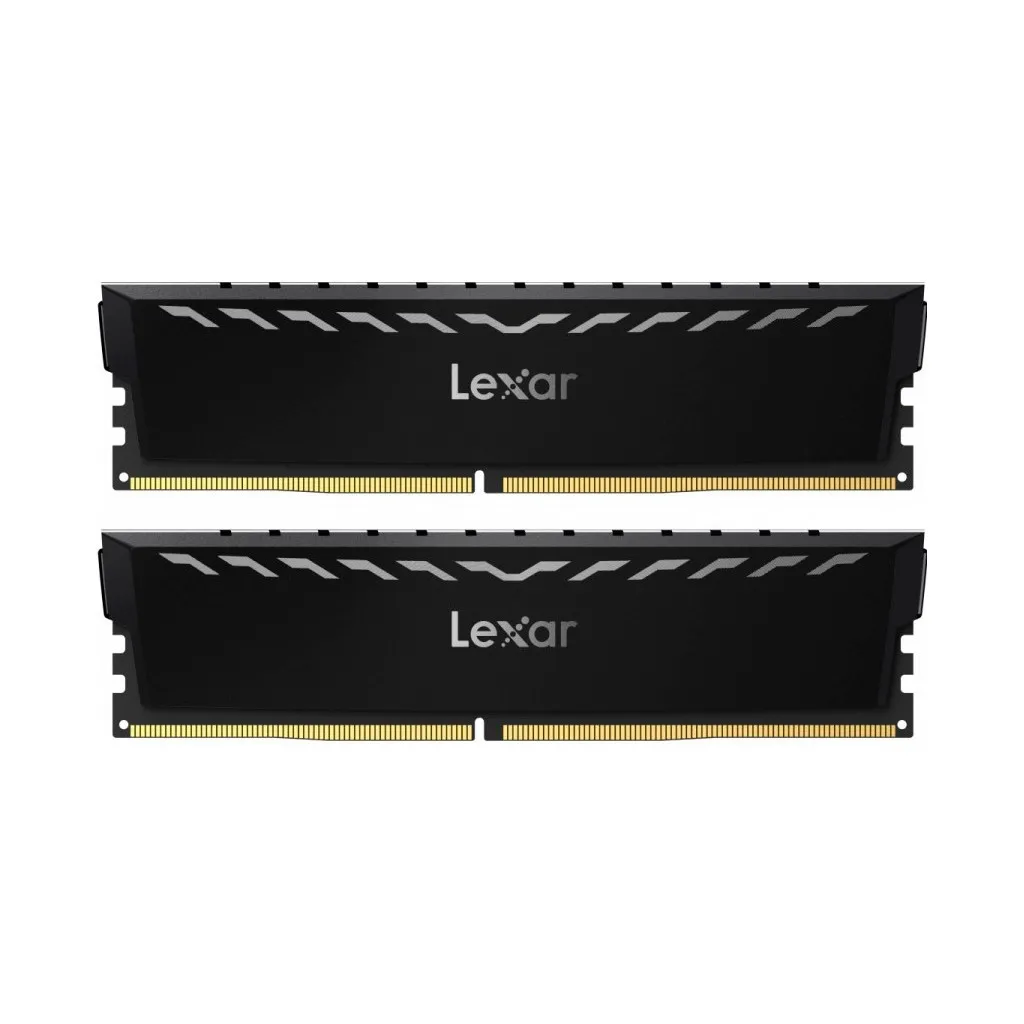 Оперативная память DDR4 16GB (2x8GB) 3600 MHz THOR Black Lexar (LD4U08G36C18LG-RGD)