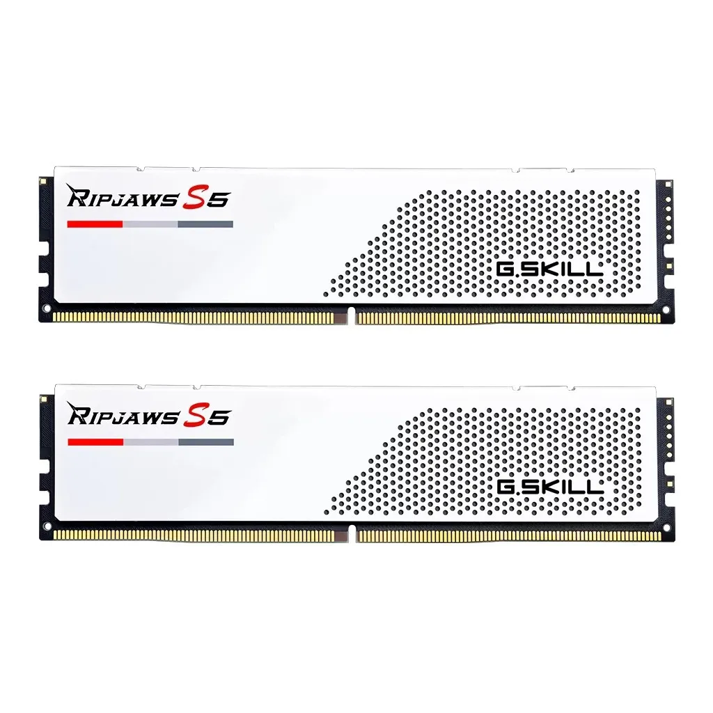 Оперативная память DDR5 32GB (2x16GB) 5600 MHz Ripjaws S5 White G.Skill (F5-5600J4040C16GX2-RS5W)