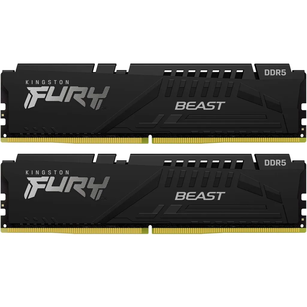 Оперативная память DDR5 64GB (2x32GB) 6400 MHz Beast Black Kingston Fury (ex.HyperX) (KF564C32BBK2-64)