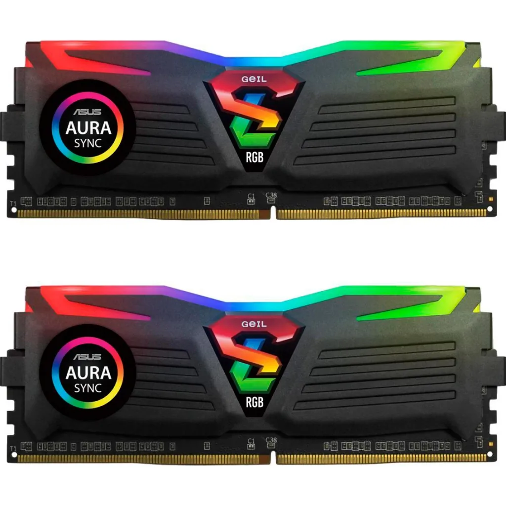 Оперативна пам'ять DDR4 8GB (2x4GB) 2400 MHz Super LUCE RGB Geil (GLS48GB2400C16DC)