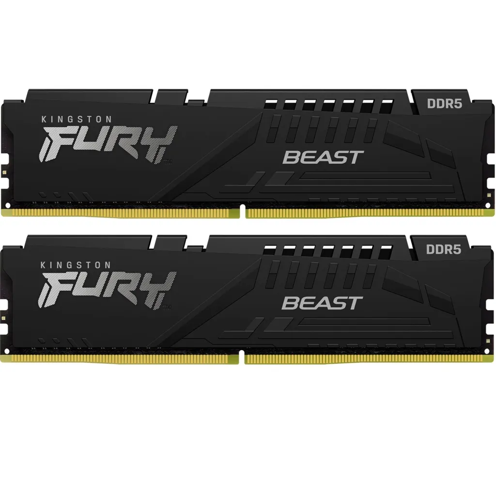 Оперативная память DDR5 16GB (2x8GB) 6000 MHz Beast Black EXPO Kingston Fury (ex.HyperX) (KF560C30BBEK2-16)