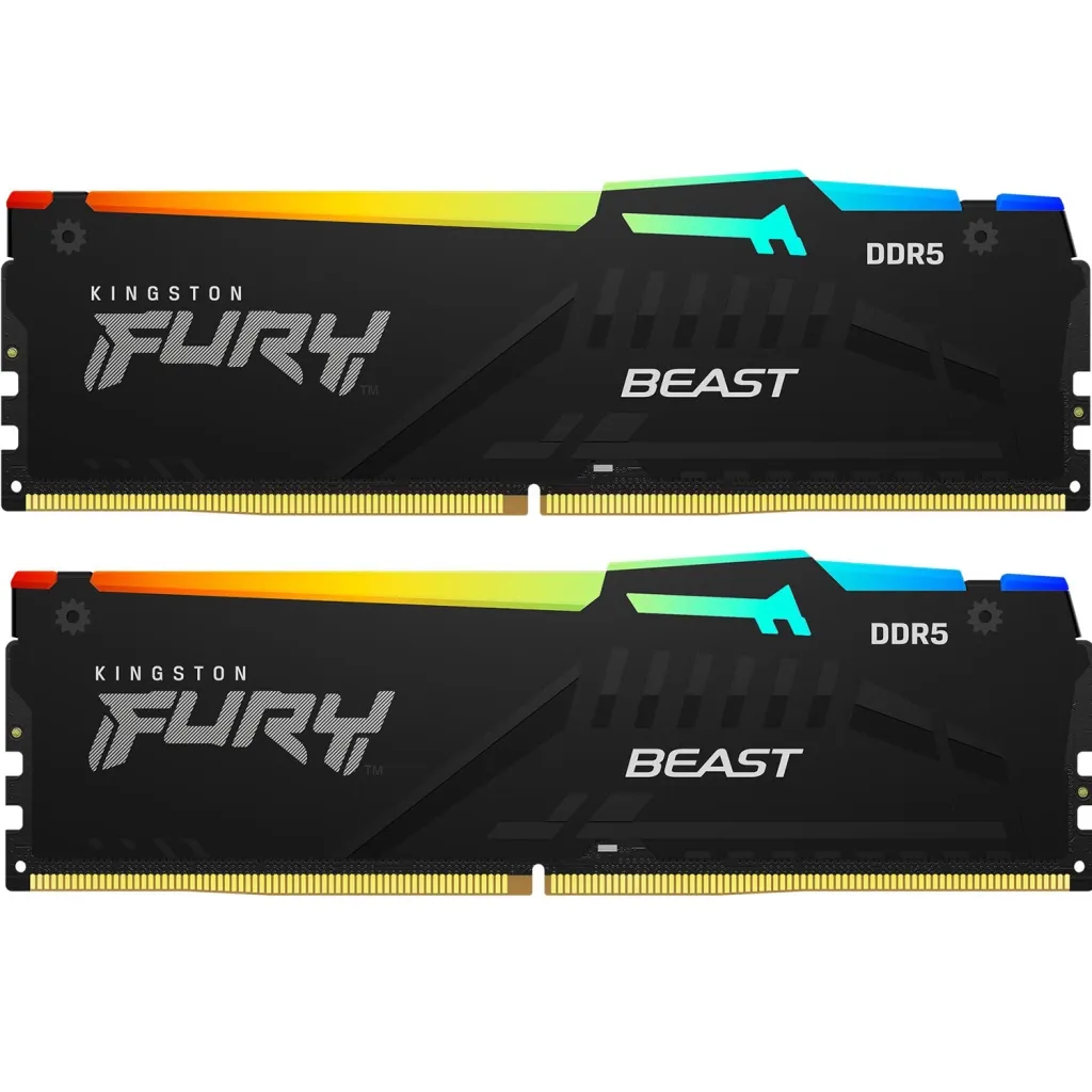 Оперативная память DDR5 16GB (2x8GB) 6000 MHz Beast RGB XMP Kingston Fury (ex.HyperX) (KF560C30BBAK2-16)