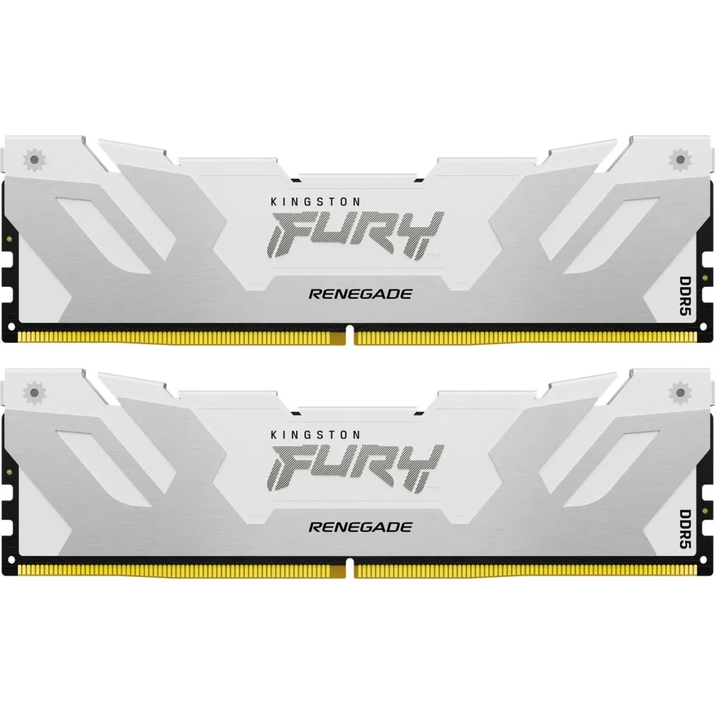 Оперативна пам'ять DDR5 32GB (2x16GB) 7200 MHz Renegade White XMP Kingston Fury (ex.HyperX) (KF572C38RWK2-32)