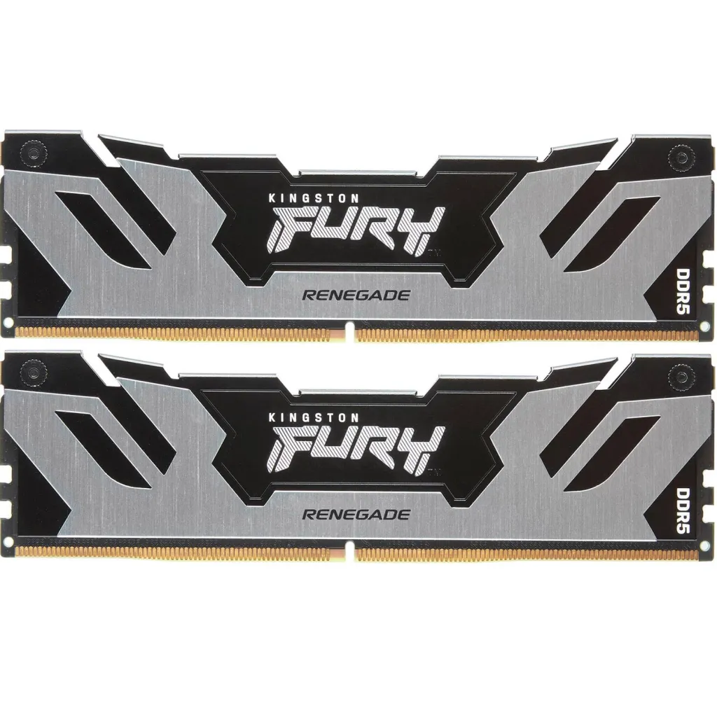 Оперативна пам'ять DDR5 32GB (2x16GB) 7600 MHz Renegade Silver XMP Kingston Fury (ex.HyperX) (KF576C38RSK2-32)