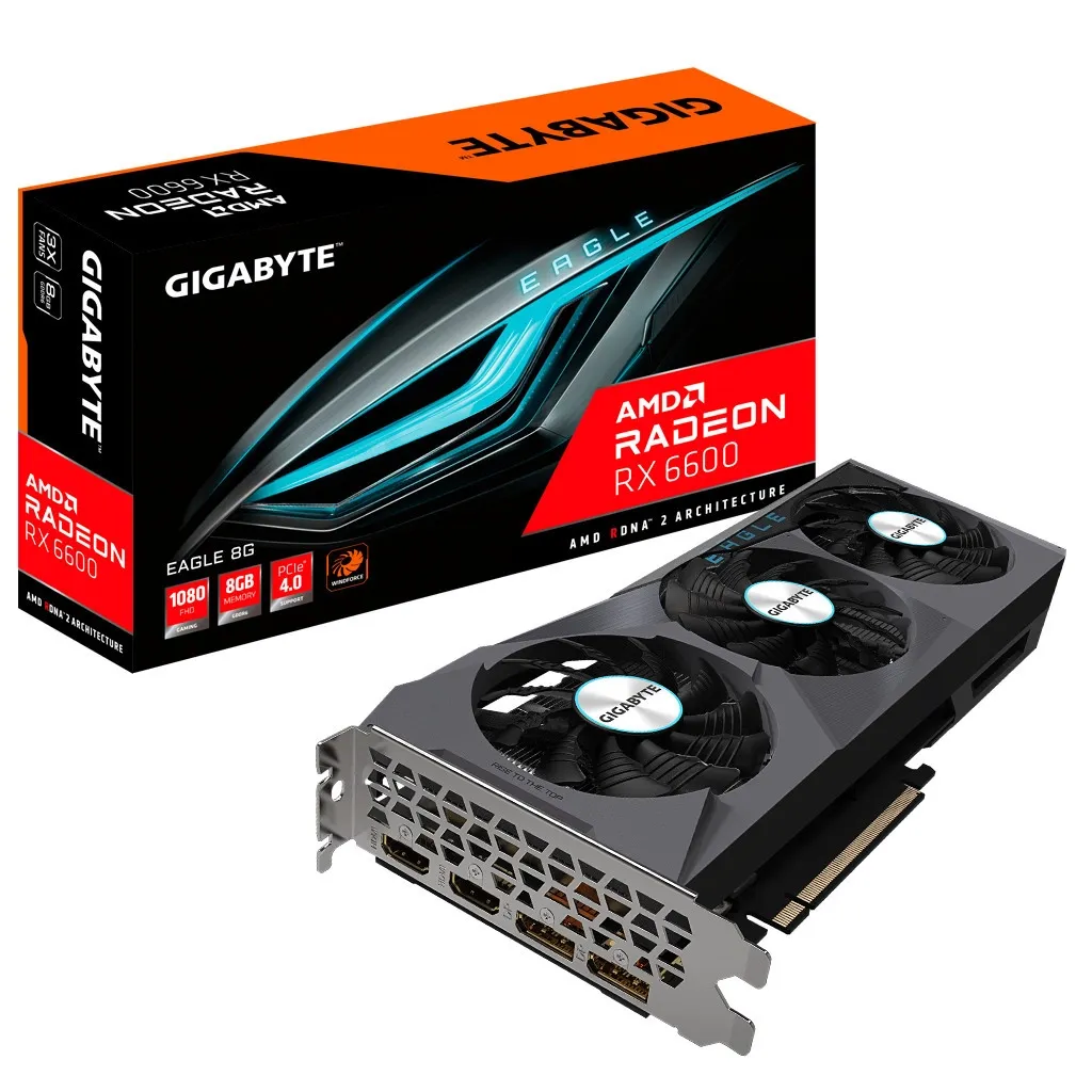  GIGABYTE Radeon RX 6600 8Gb EAGLE (GV-R66EAGLE-8GD)