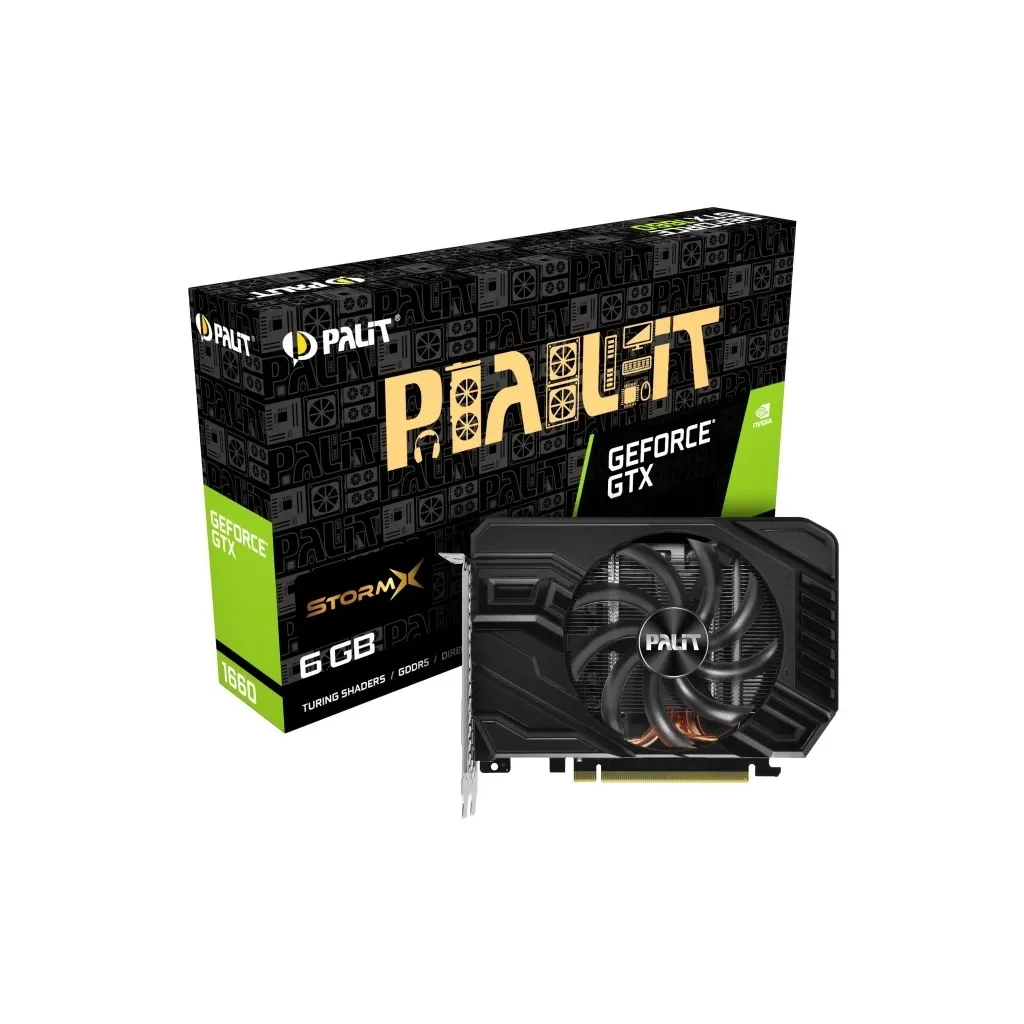  Palit GeForce GTX1660 6144Mb StormX (NE51660018J9-165F)