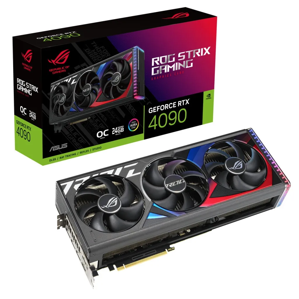 Відеокарта ASUS GeForce RTX4090 24GB ROG STRIX OC GAMING (ROG-STRIX-RTX4090-O24G-GAMING)