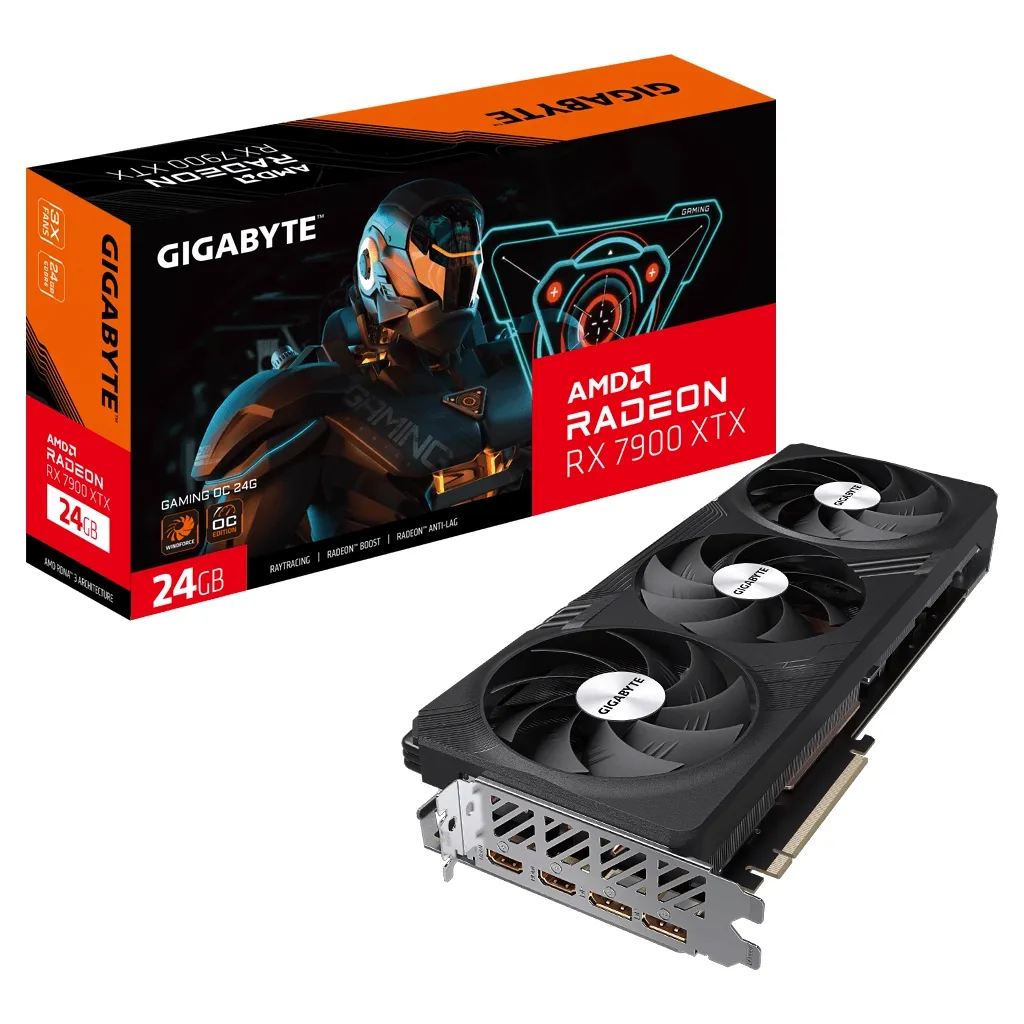 Видеокарта GIGABYTE Radeon RX 7900 XTX 24Gb GAMING OC (GV-R79XTXGAMING OC-24GD)