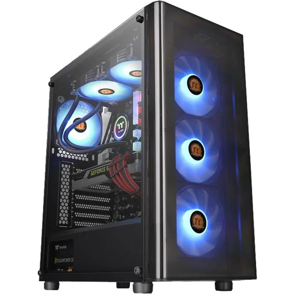 Корпус ThermalTake V200 TG RGB Black (CA-1K8-00M1WN-01)