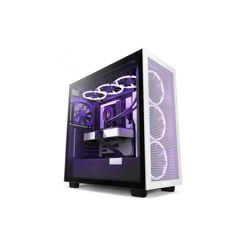  NZXT H7 v1 2022 Flow Edition Black and White (CM-H71FG-01)