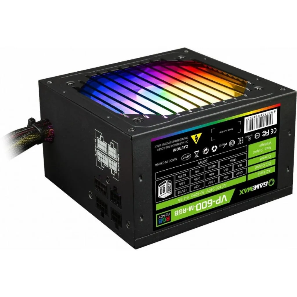  Gamemax 600W (VP-600-M-RGB)