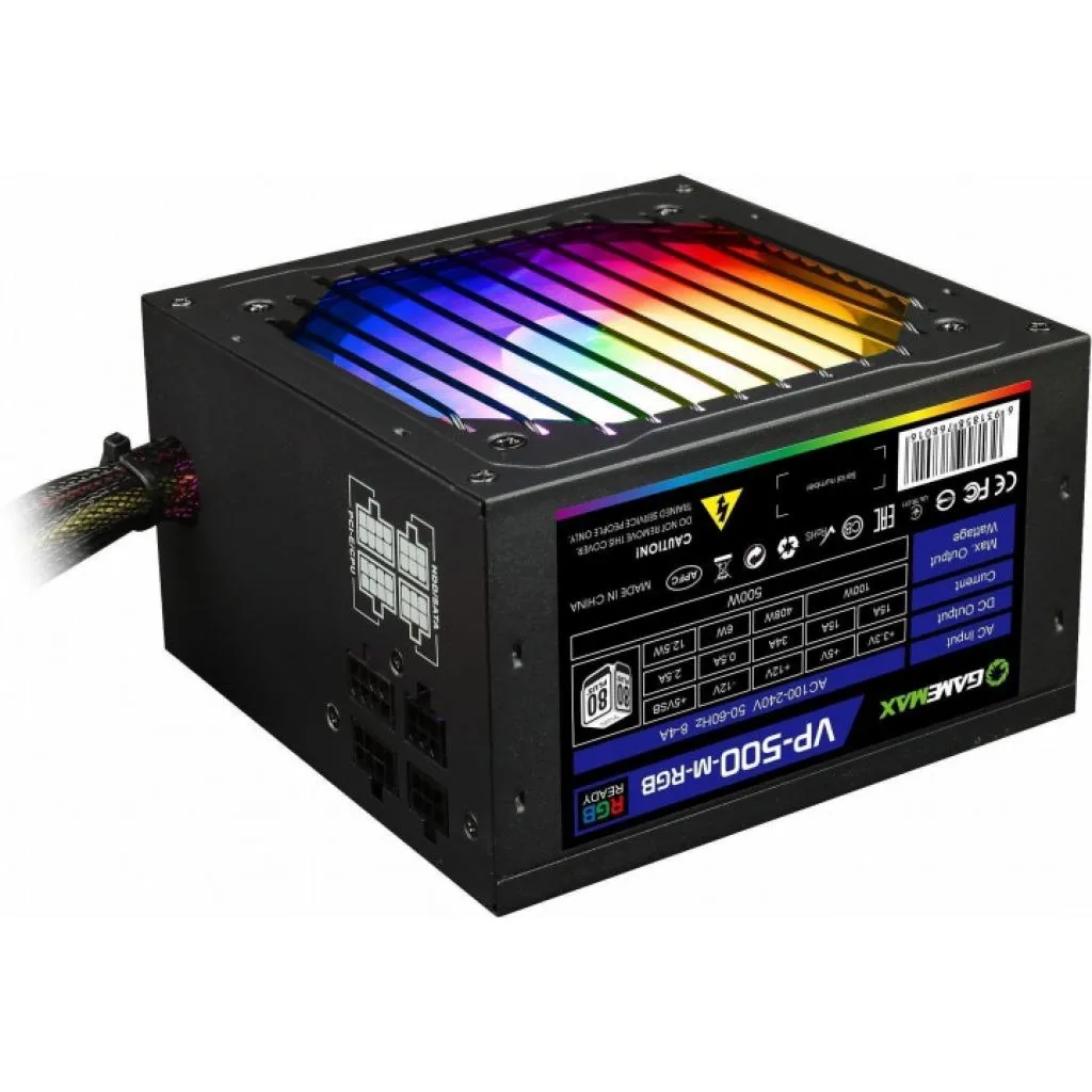  Gamemax 500W (VP-500-M-RGB)