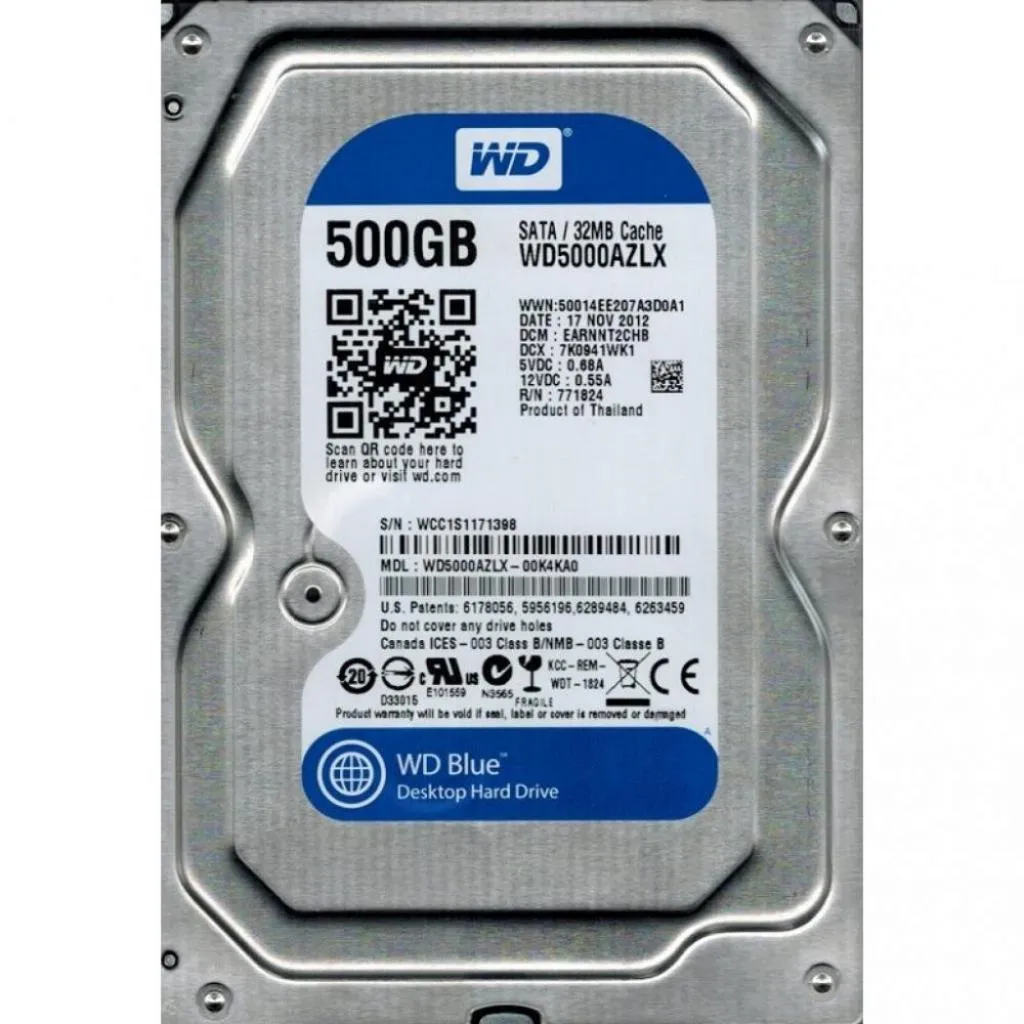 Жесткий диск HDD  500GB WD (WD5000AZLX_)